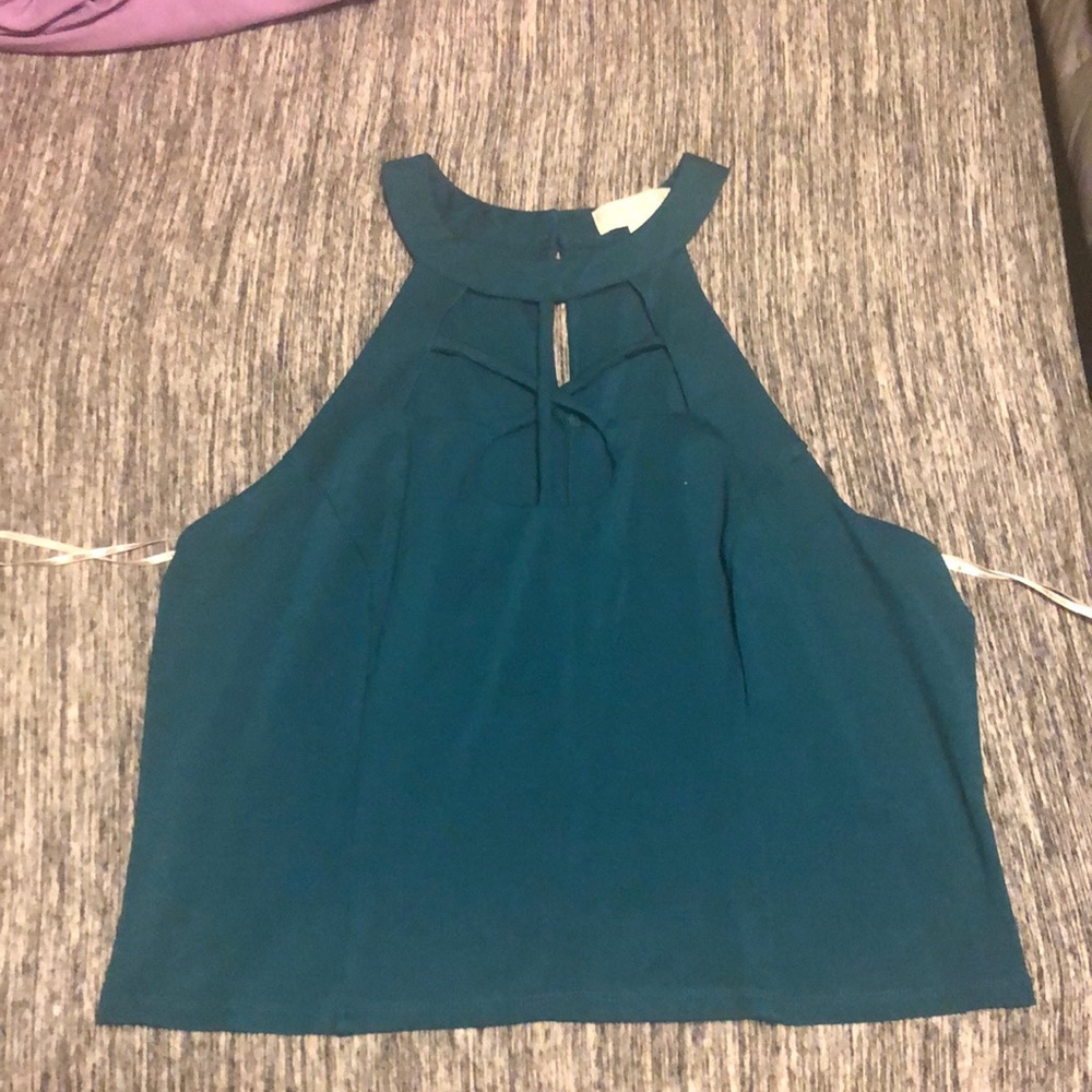 Teal Crop Top